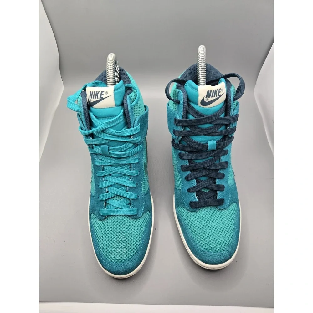 Nike Dunk Sky Hi Women's Size 8 Teal Blue Sneakers Style 644877-300